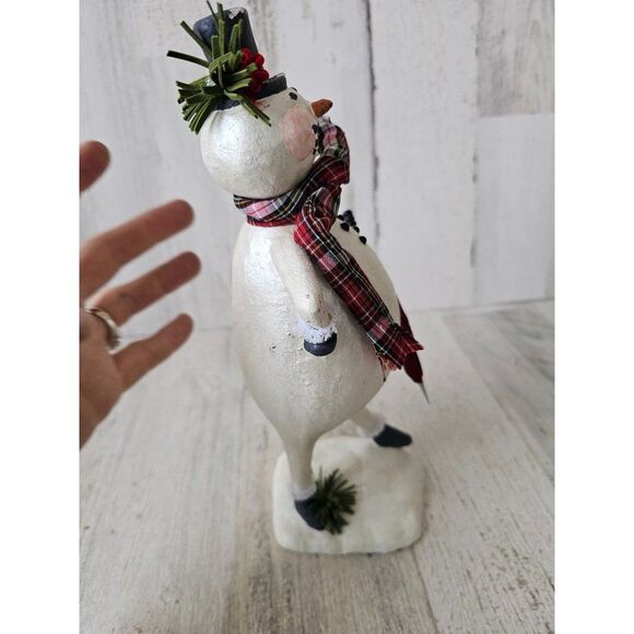 Snowman umbrella large decor figurine statue Xmas - Picture 5 of 9